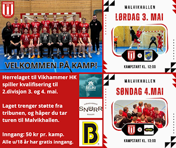 Kvalifiseringskamper til menn 2. divisjon.